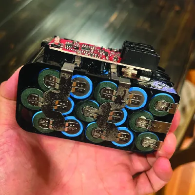 Power tool battery rebuild work