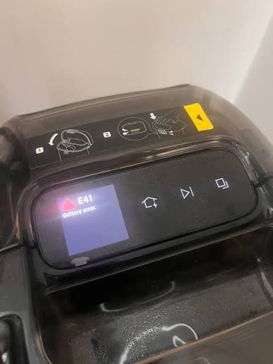eufy S1 display showing E41 battery error
